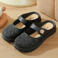 Thickened baotou slippers outwear women's 2026summernew arrivalcut out heightening woven soft bottombest selling lazy women's shoes