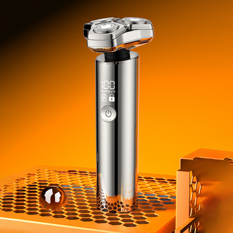 Custom electric shaver - anti-pinch, washable, digital display, multi-function, magnetic floating triple blade razor