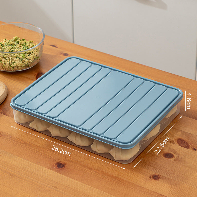 Kitchen, refrigerator storage box, drawer type transparent frozen fresh-keeping box, dumplings, food-grade microwave oven special egg box