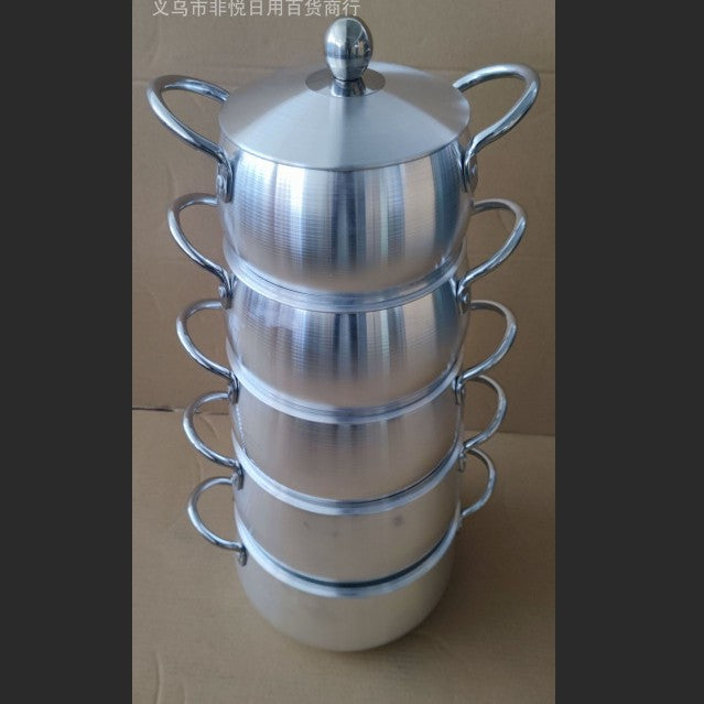 factory direct sales aluminum pot household pot multi-function aluminum pot kitchen aluminum pot commercial aluminum pot aluminum pot canteen aluminum pot