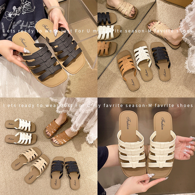 2026 summer new women's slippers - outdoor wear, non-slip, minimalist sandals, home & outdoor use, thong sandals - cross-border wholesale