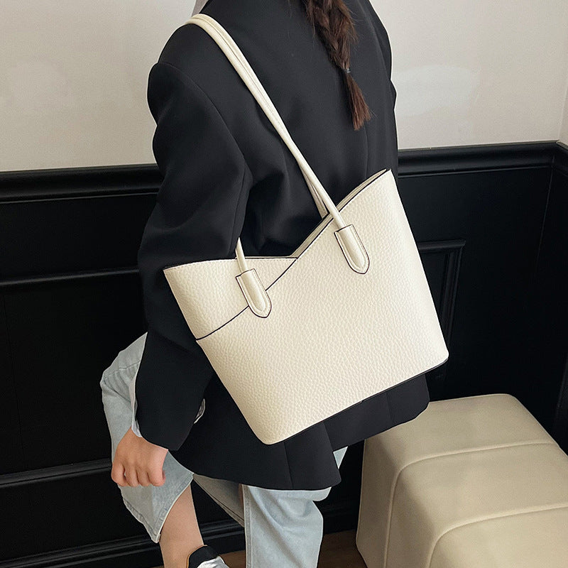 2026 new large capacity women's bag - trendy and versatile tote bag, high-end style for work and commuting, shoulder bag, underarm bag