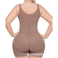 new cross-border hip-lifting and tummy-control shapewear bodysuit - buttoned mesh body shaper with open crotch and butt-lifting corset