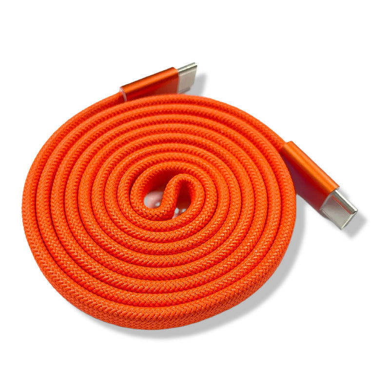 240w magnetic charging cable - flat, self-winding, compatible with apple & huawei, fast charging magnetic data cable