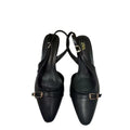 Za new 2024 european and american fashion chunky heel square toe low-cut hollow-out back strap buckle fashion sandals for women