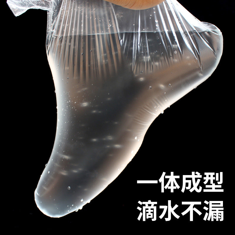 Disposable foot masks, 100 sheets, waterproof pe material, foot mask sleeves for shoe try-ons, foot spa treatments, medicinal foot masks, foot masks for athlete's foot