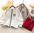 Early spring outerwear  new knitted sweatshirt kids autumn hoodie baby top versatile stylish street style