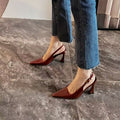 Patent leather fashion stiletto pointed-toe high heels - 2025 spring new arrival - bestselling burgundy thong sandals for women