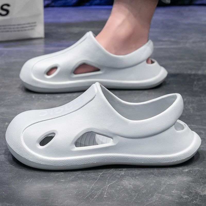 Crocs men's summeroutweareva toe cap slippers outdoor couple casual sports beach sandals difficult men's style