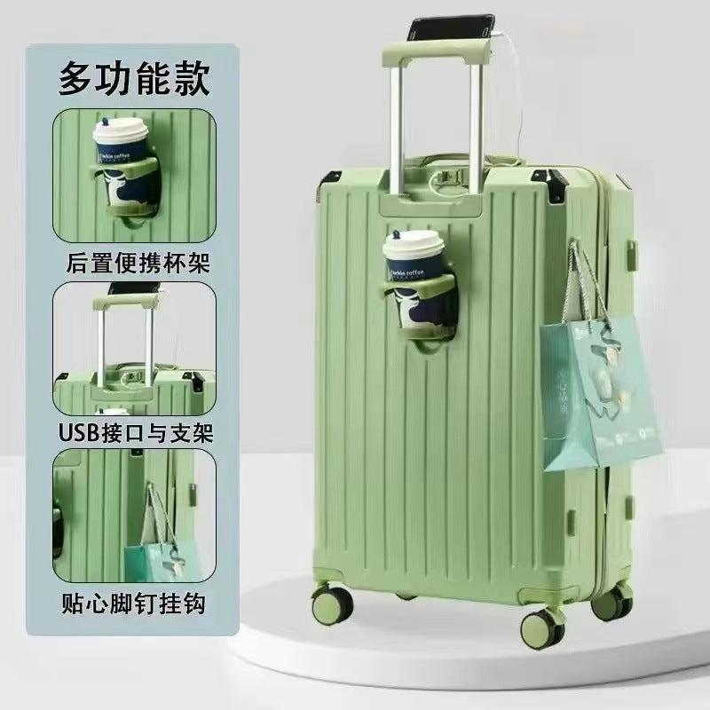 New multi-functional suitcase, small 20-inch boarding case, universal wheel trolley case, high-value men's and women's suitcase