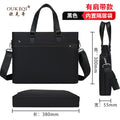 Business briefcase, handbag, document bag, large capacity laptop bag, shoulder bag, crossbody bag, conference bag - customizable with printing