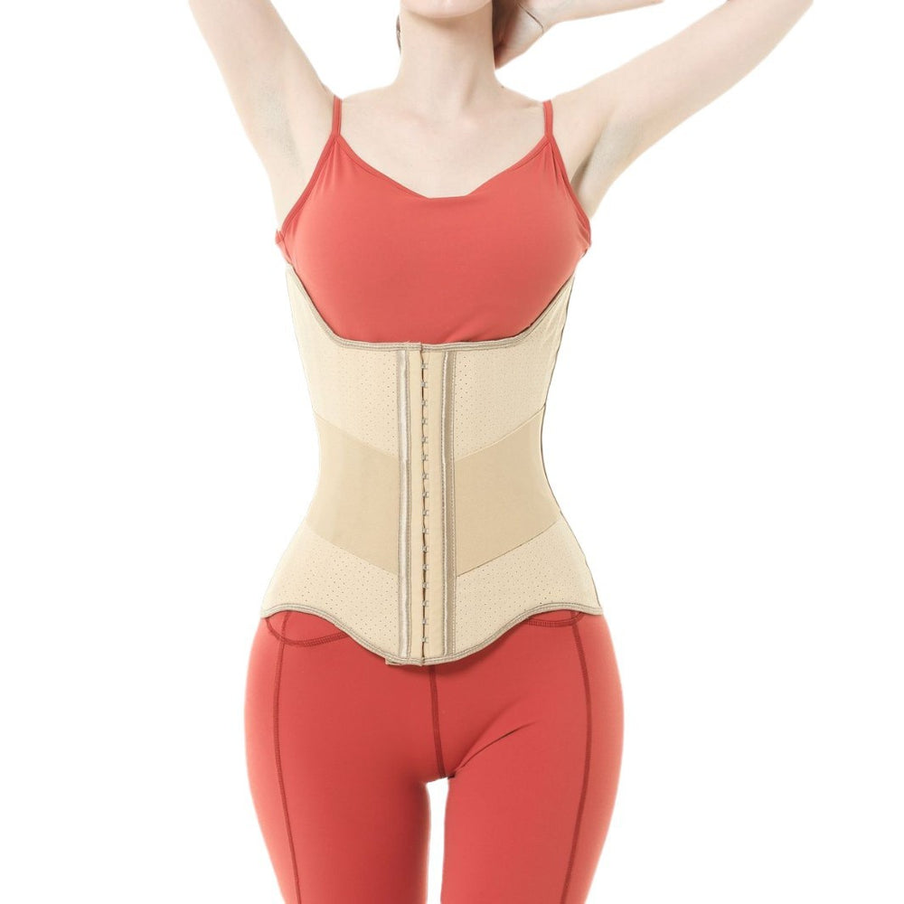 Hourglass goddess [25 steel bones] latex elastic compression belt sports shaping waist seal tight waist and abdominal belt for women
