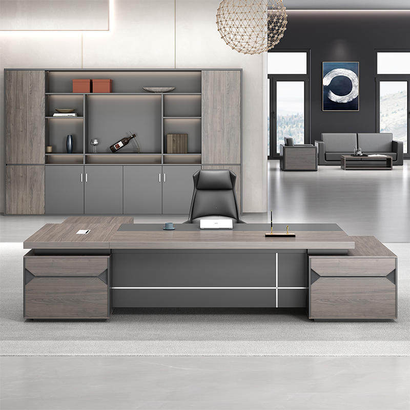Saint li guangdong single person minimalist modern executive desk and chair set - ceo, manager, director, and supervisor office furniture