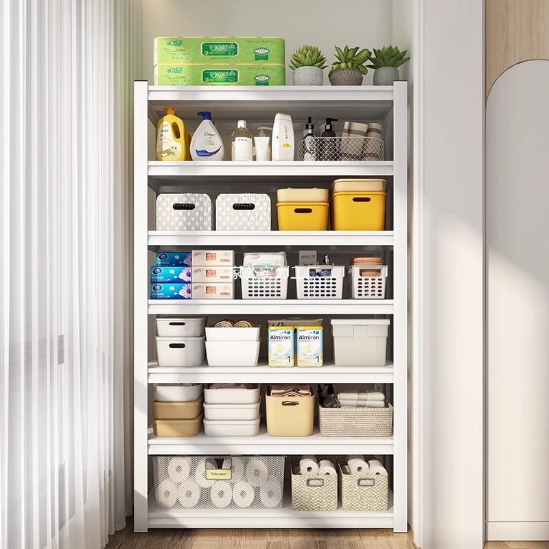 Balcony Shelves Multi-layer Floor-to-ceiling Household Steel Shelves Display Shelves Warehouse Storage Shelves Sundries Storage Iron Shelves