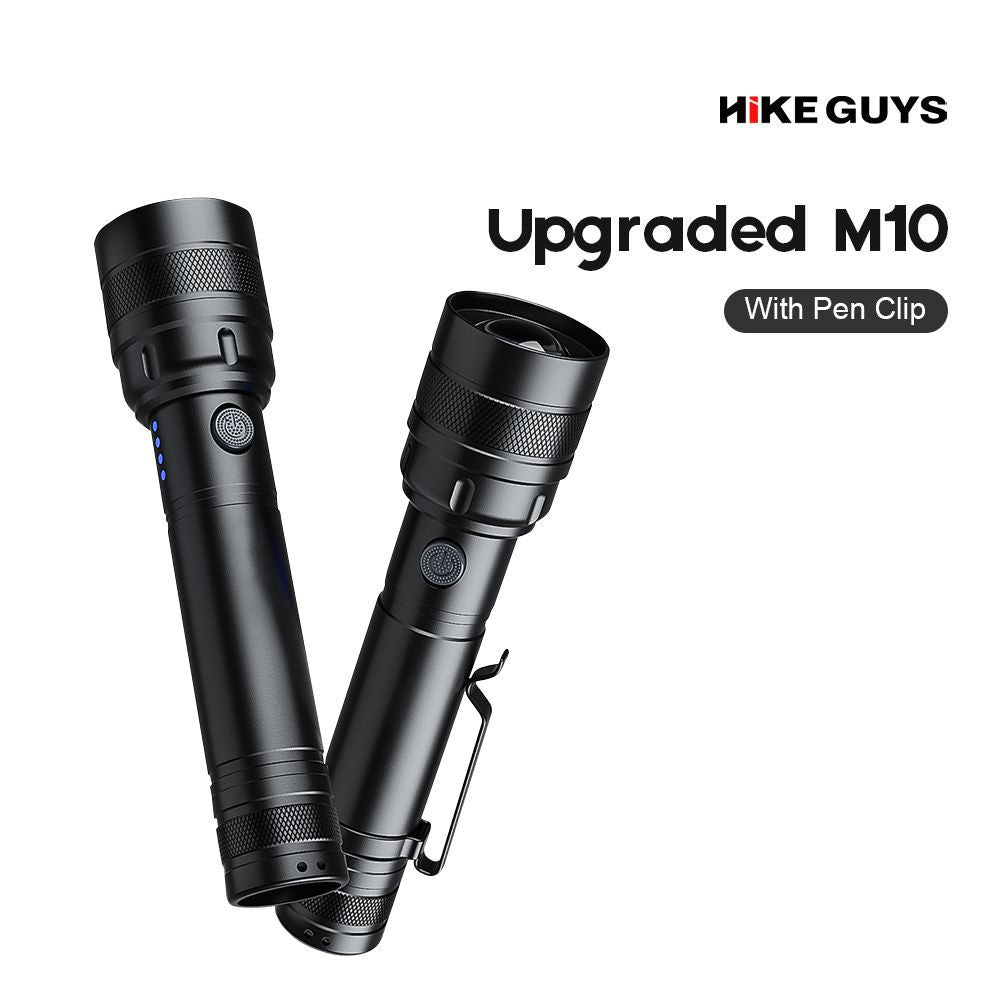 Small aluminum alloy pen holder flashlight convenient charging LED zoom household emergency light mini flashlight strong light hand