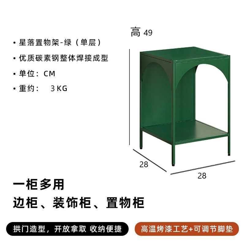 Creative iron bookshelf, floor-standing book and magazine rack for living room, corner bookcase, storage and display shelf, display cabinet
