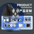 Self-service bald head handy gadget multi-functional hairdressing shaver men's grooming suit washable fast charging bald head machine cross-border