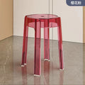 New arrival acrylic round stool popular chair plastic for homethickenedcasual modern office stacking dining chair stool