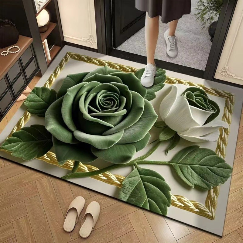 rose diatom mud floor mat bathroom absorbent mat entrance door mat bathroom door quick-drying mat non-slip foot mat