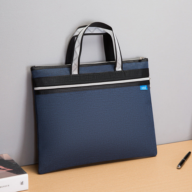 Self-Youxin briefcase custom logo tote bag file bag zipper Oxford cloth men's business briefcase 502