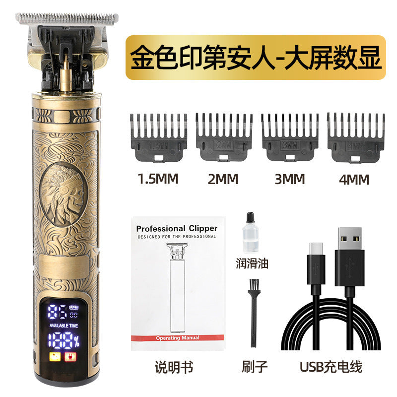 t9 bald handy gadget oil head electric clipper hairdresser electric clipper hairdressing scissors digital display electric hairdresser