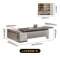 2.4m single cabinet boss desk + 2.4m file cabinet