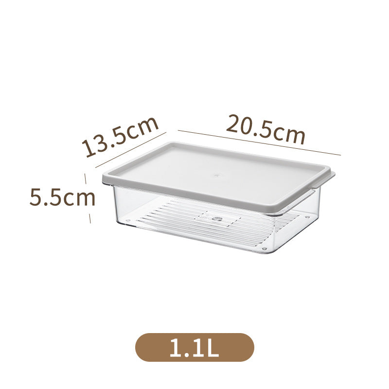 Food grade food frozen storage crisper refrigerator scene with lid transparent sealed storage box  new product