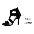 2026 new european and american style hollow-out plus size high heel sandals - summer cross-border export stiletto peep-toe padded heel sandals for women
