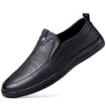 New arrival business hole cool leather shoes men's casual wedding groom british sandals summer breathable youth pointed toe men's shoes