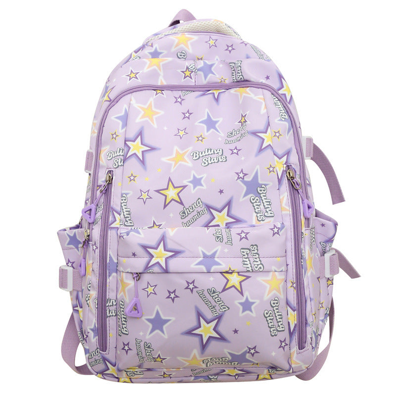 New schoolbag small fresh cute female ins Japanese cartoon graffiti junior high school high school students large capacity backpack