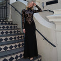 fashion style  spring new arrivalfashionlong sleevescut out breathable lacepatchworksilm hip-hugging dress