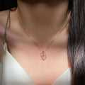 European and american cross-border e-commerce new jewelry: autumn/winter fashionable and versatile diamond-studded pendant, personalized heart and letter necklace for women