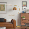 Cream wood style pumpkin fishing lamp living room floor table lamp atmosphere bedside bedroom room lamp zen new chinoiserie