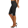 fashion style casual mid-pants women's clothing export polka dot printing tight cropped pants shopping sports mid-pants 4551