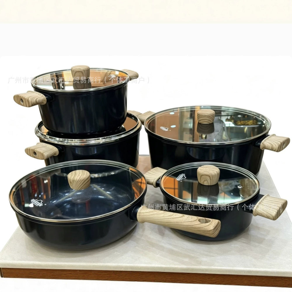 Export uakeen soup pot for homesuitmaifan stone european and american marble five-piece set manufacturer wholesale kitchen tools