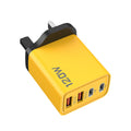 exclusive dual pd + dual usb type-c mobile phone charger multi-port european and american standard british standard travel fast charging head