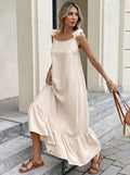 Korean style cotton linen sundress - new summer sleeveless dress - beach dress - women's vacation dress - tank dress