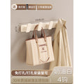 Cream style coat hook white entrance door rear hook classy entrance clothes hanger wall wall hanging without drilling
