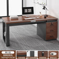 Modern home office desk computer table chair set - thickened desktop study desk - executive office writing desk