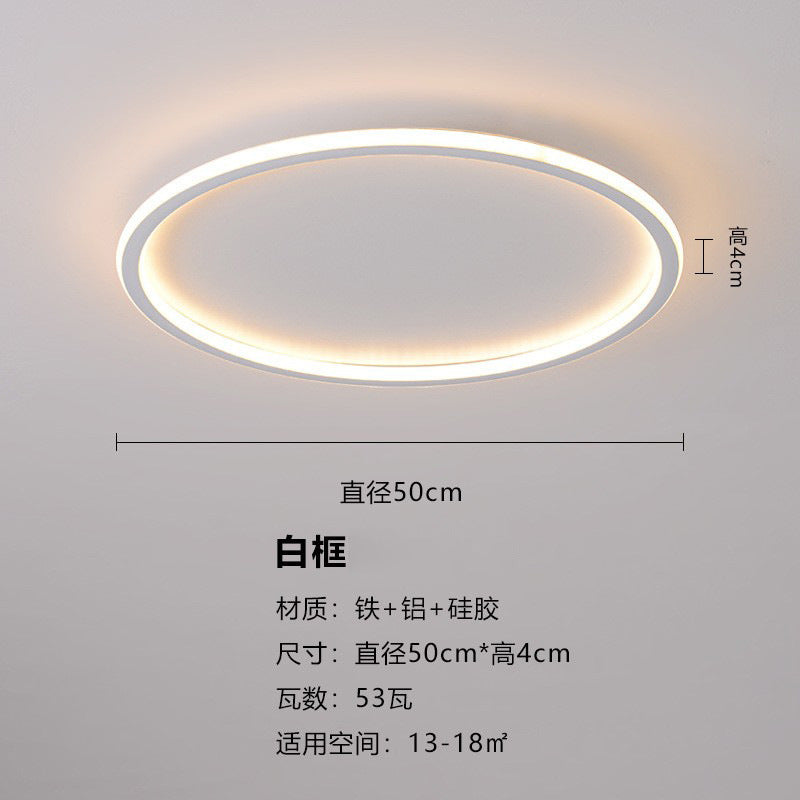 Full Spectrum Nordic Master Bedroom Light Simple Modern LED Ceiling Light Room New Minimalist Ultra-thin Internet celebrity Lighting