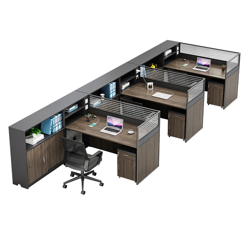 Saint li staff office desk and chair set - minimalist modern computer desk, office financial partition desk