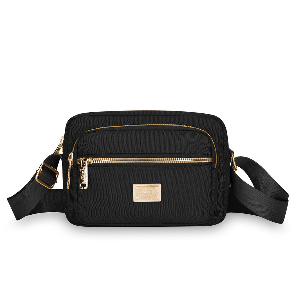 Portable commuter small square bag multi-layer storage business cashier bag simple and durable Oxford cloth shoulder messenger bag wholesale