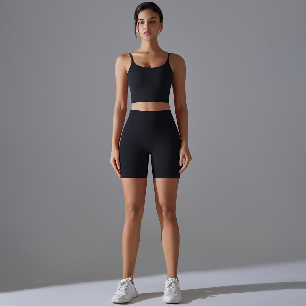New arrival free underwear high waist hip lifting tight nude yoga wear intimates sports running bra shorts suit for women