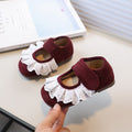Insfrench small leather shoes  spring autumnew arrivalk-stylegirllace princess shoes soft bottom beanie shoes