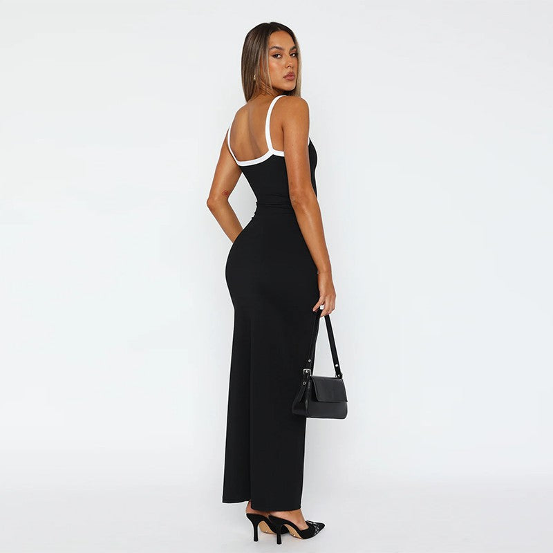 Independent station fashion cross-border women's clothing  summer new sexy hip sleeveless silm suspender dress women
