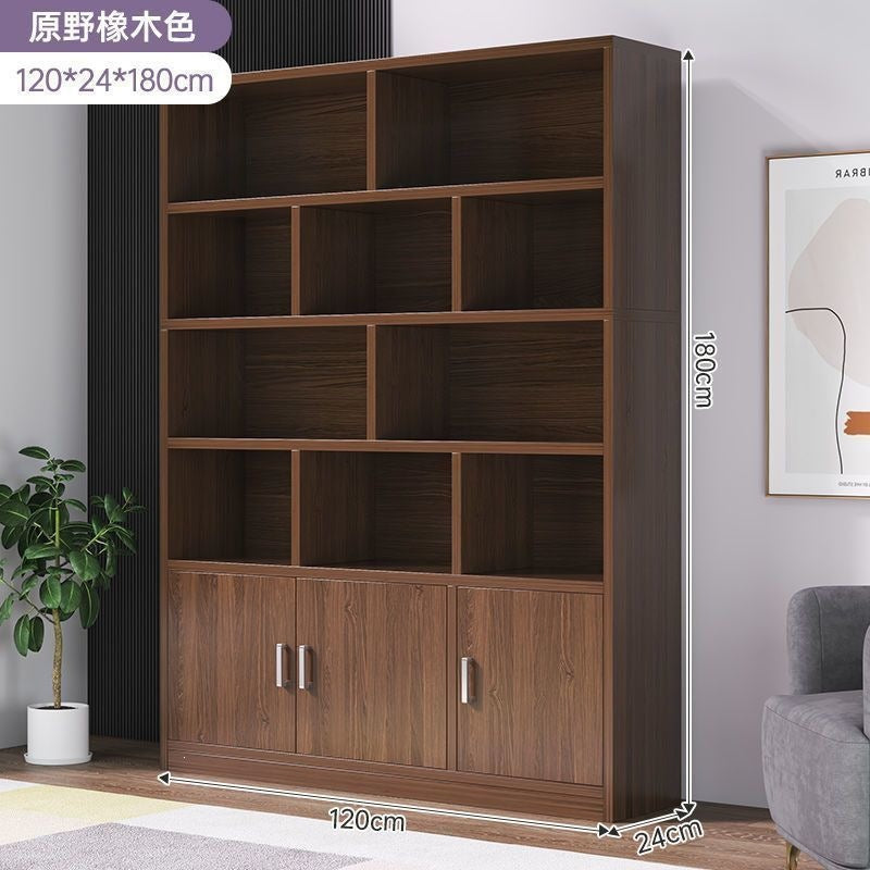 Bookshelf floor-standing storage rack living room for home wall-mounted storage cabinet storage cabinet office filing cabinet simple bookcase