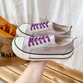 2026 spring new arrival simple canvas shoes for female students k-styleeasiest for match one-legged ugly thick-soled sneakers big toe women's shoes