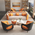 Nordic apartment hotel office negotiation sofa reception rest area sofa coffee table combination reception booth