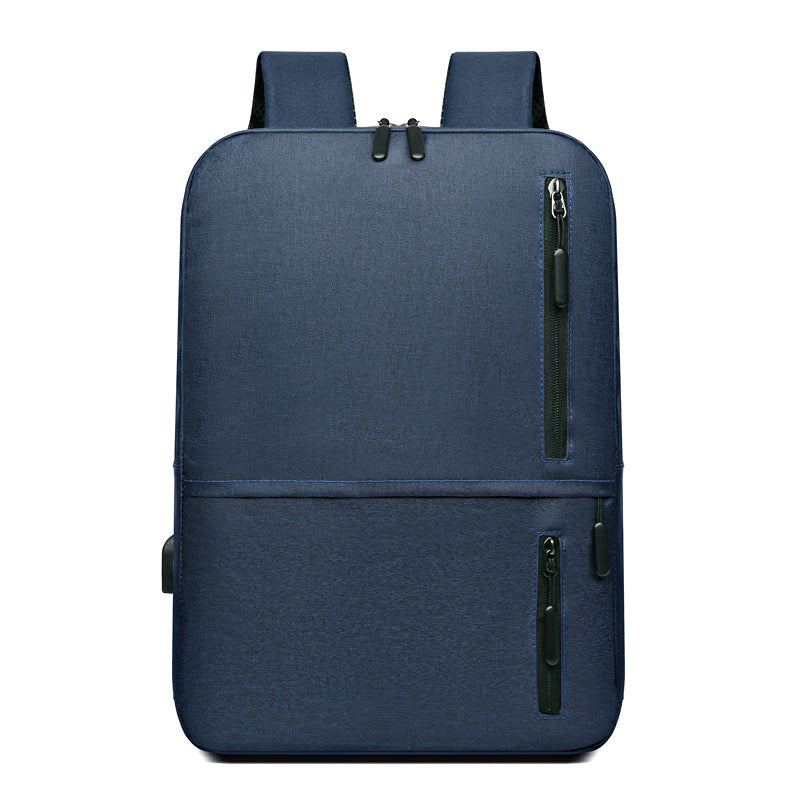 New Men's Oxford Cloth Business Commuter Computer Bag Large Capacity Business Travel Backpack Rechargeable USB Bag