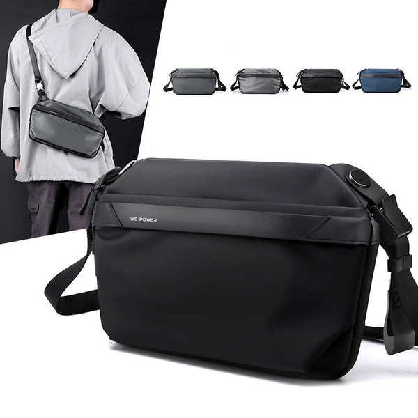 WEPOWER New Trend Messenger Bag Large Capacity Trendy Breast Bag Versatile Cross Bag Men's Fashion Shoulder Bag
